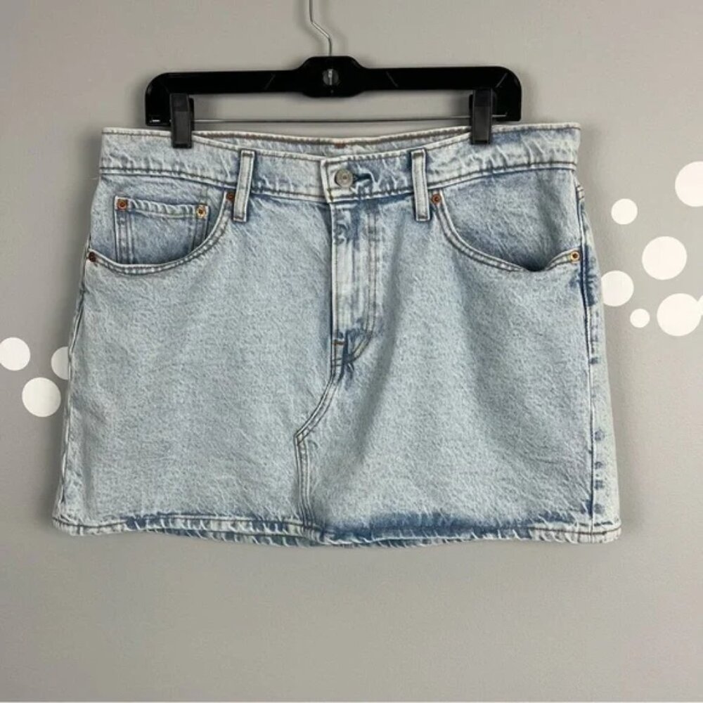 Levi's Sky Blue Mini Denim Skirt